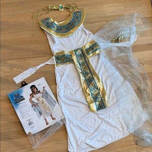 Child Cleopatra Egyptian Costume – Size Medium (8–10)